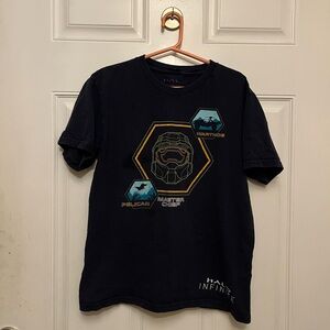 Microsoft Navy Blue Halo Graphic Tee